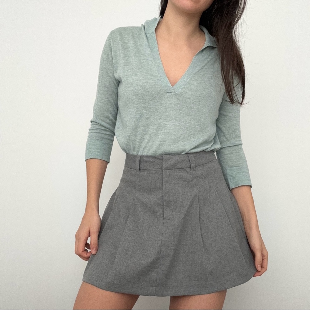 Mango - Cashmere polo sweater